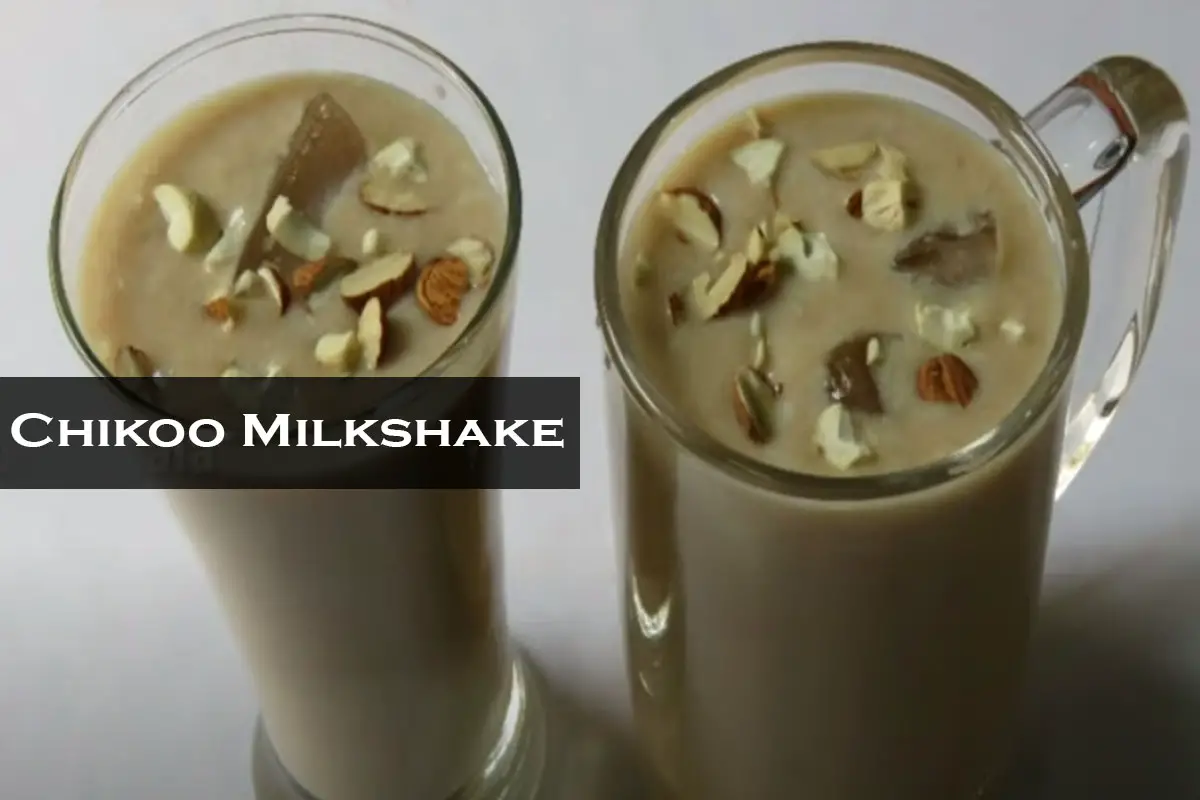 chikoo milkshake recipe