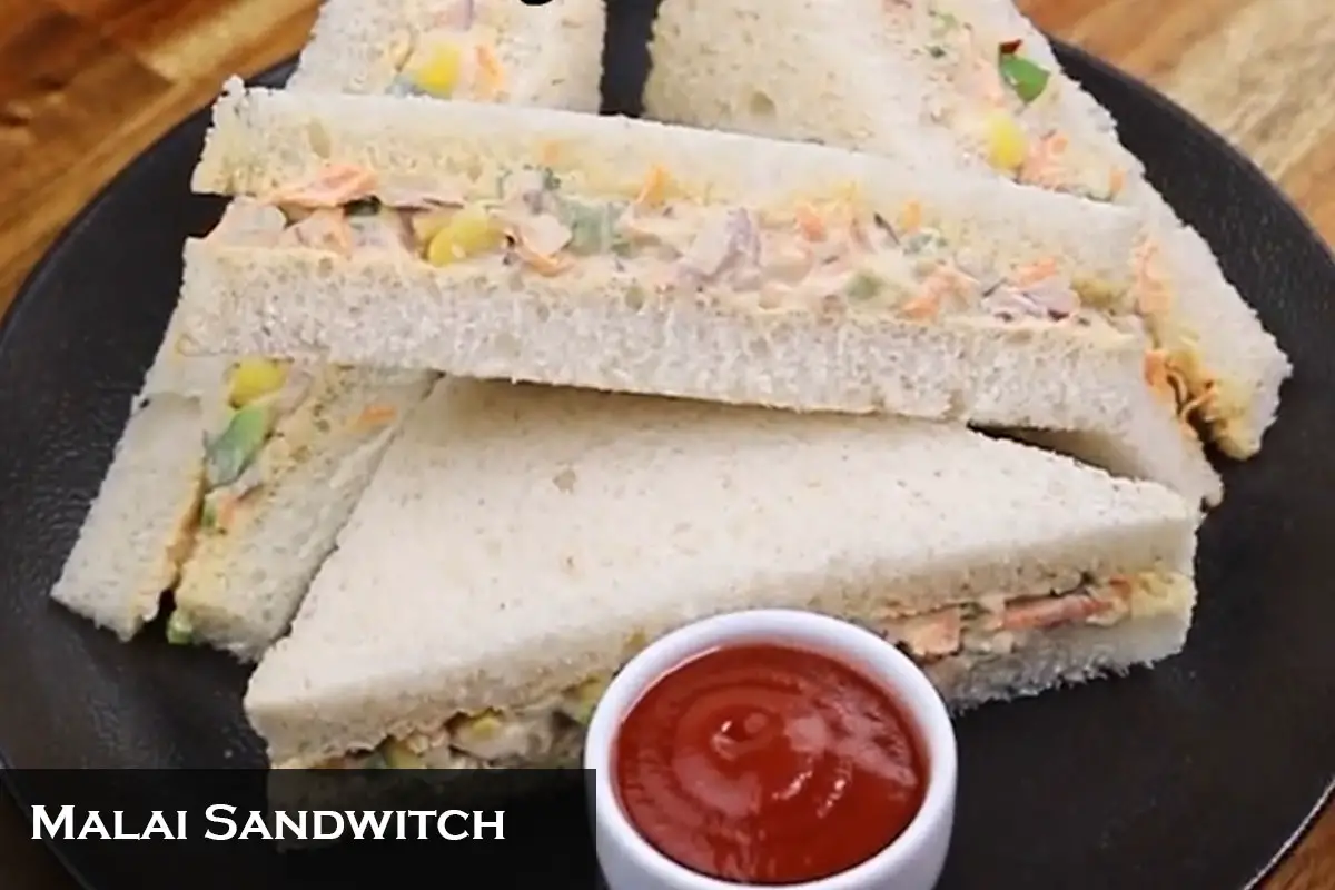 Bread Malai Sandwich Recipe